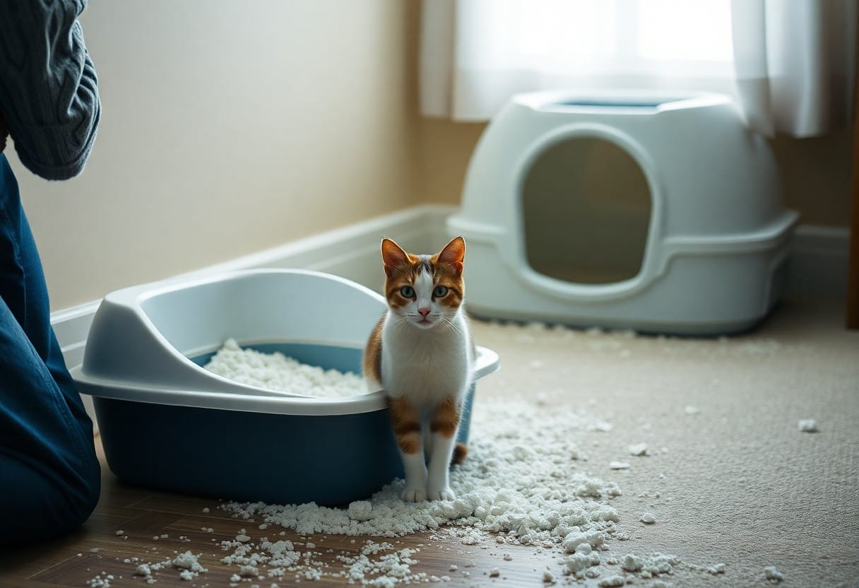 Cosa fare quando il gatto non usa la lettiera